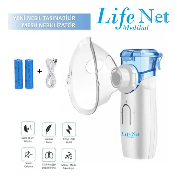 Life Net YS35 Taşınabilir Mesh Nebulizatör - Görsel 7