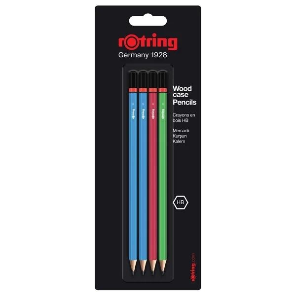 Rotring 4'lü Mercanlı Kurşun Kalem - Görsel 2