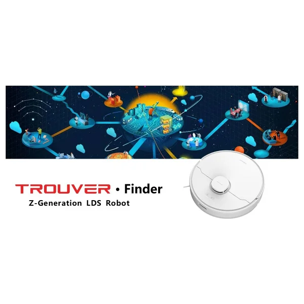 Trouver Finder LDS Sensörlü Vacuum Mop Akıllı Robot Süpürge - Görsel 5