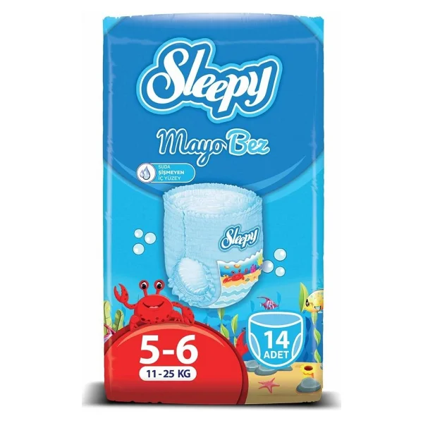 Sleepy 5-6 Beden XLarge 11-25 kg 14'lü Mayo Bez - Görsel 6