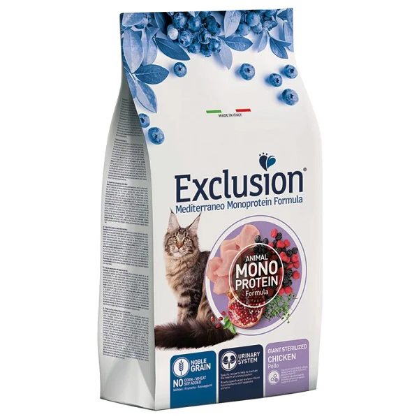 Exclusion Monoprotein Tavuklu ve Narlı 1.5 kg Kısırlaştırılmış İri Irk Kedi Maması - Görsel 5