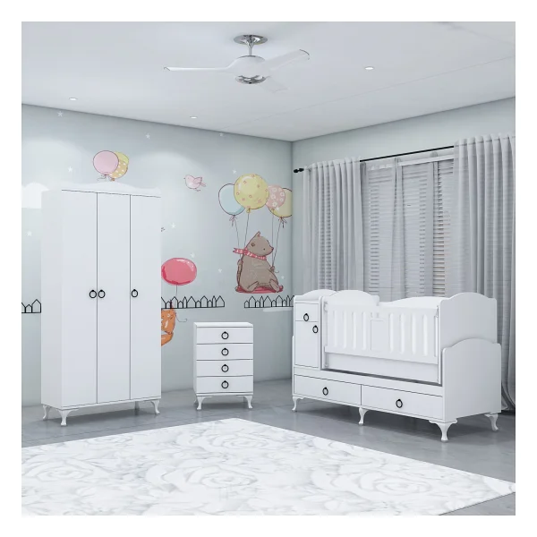 Garaj Home Sude Asansörlü Yıldız 3 Kapaklı Bebek Odası Takımı - Görsel 6