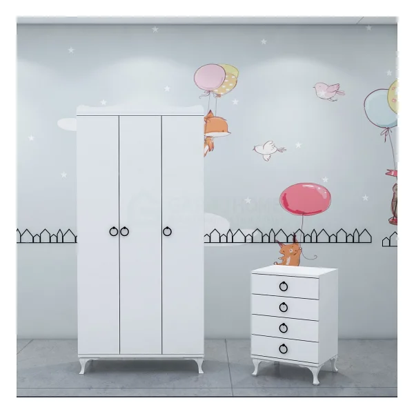Garaj Home Sude Asansörlü Yıldız 3 Kapaklı Bebek Odası Takımı - Görsel 4