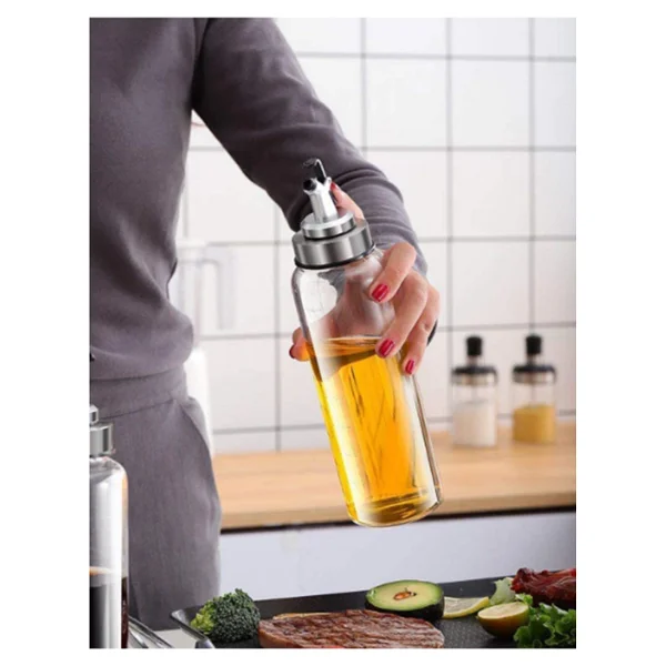 Arow 500 Ml. Borosilikat Damlatmaz Yağlık-Sirkelik - Görsel 5