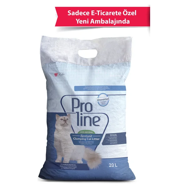 Proline Parfümsüz 20 lt Bentonit Kedi Kumu - Görsel 6