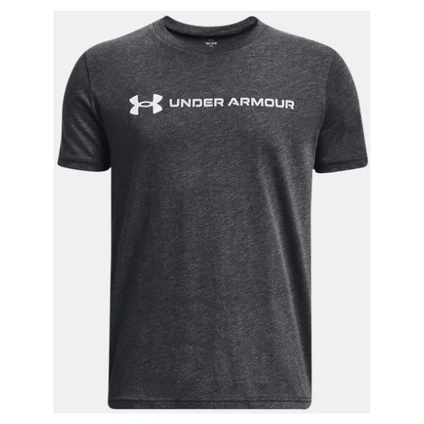Under Armour Logo Wordmark 1380747 Kısa Kollu Bisiklet Yaka Çocuk Tişört - Görsel 3
