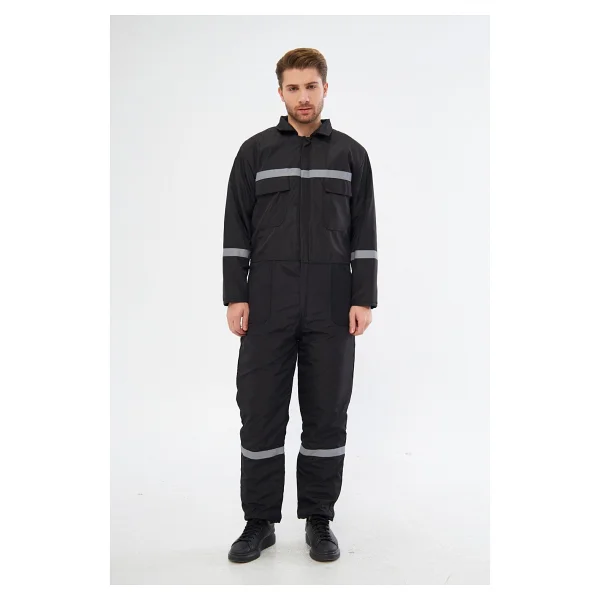 Orange Safety Bütün Soğuk Hava Tulumu Reflektörlü Kapitoneli 2XL - Görsel 5