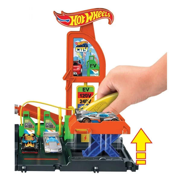 Hot Wheels Elektrikli Araç Şarj İstasyonu Oyun Seti HTN79 - Görsel 5