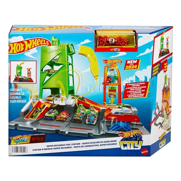 Hot Wheels Elektrikli Araç Şarj İstasyonu Oyun Seti HTN79 - Görsel 8