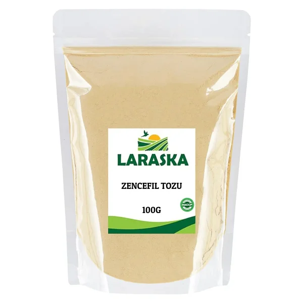 Laraska Zencefil Tozu (Öğütülmüş) 100G - Ginger Ground 100G- Ginger Powder 100G - 1 Adet - Görsel 4