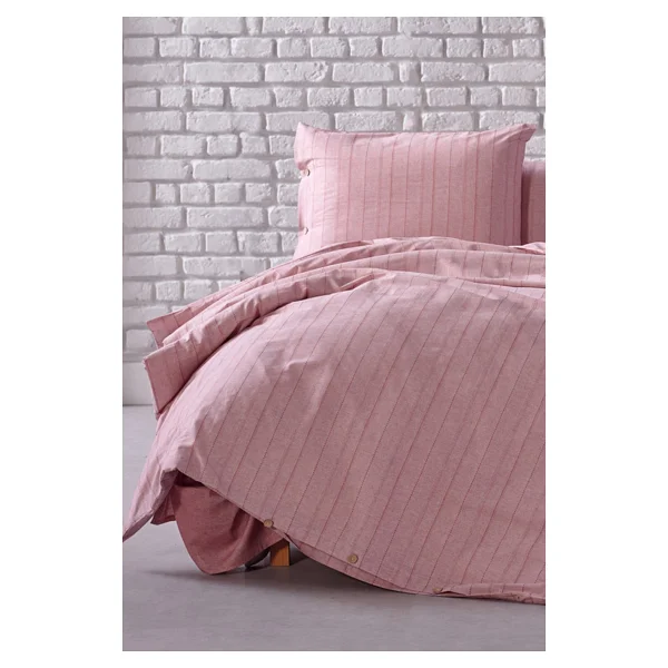 Doqu Home Mabel İpliği Boyalı Çift Kişilik Nevresim Takımı - Görsel 6