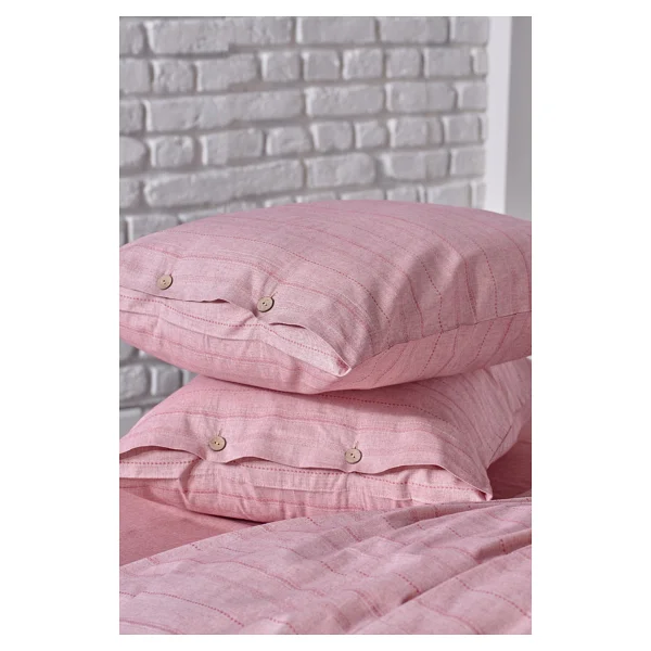 Doqu Home Mabel İpliği Boyalı Çift Kişilik Nevresim Takımı - Görsel 4