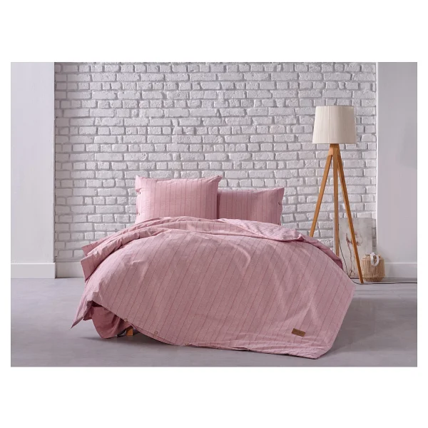Doqu Home Mabel İpliği Boyalı Çift Kişilik Nevresim Takımı - Görsel 5