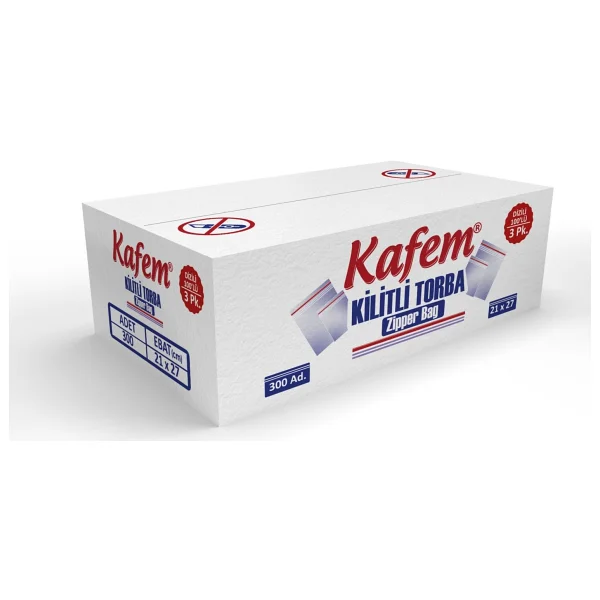 21 x 27 CM Kilitli Poşet / Naylon Torba ( 3600 Adet ) Koli - Kafem - Görsel 2