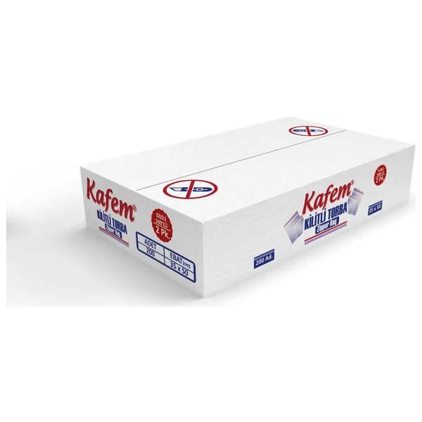 KAFEM 35 X 50 Cm Kilitli Poşet / Naylon Torba (1.200 Adet ) Koli - - Görsel 2