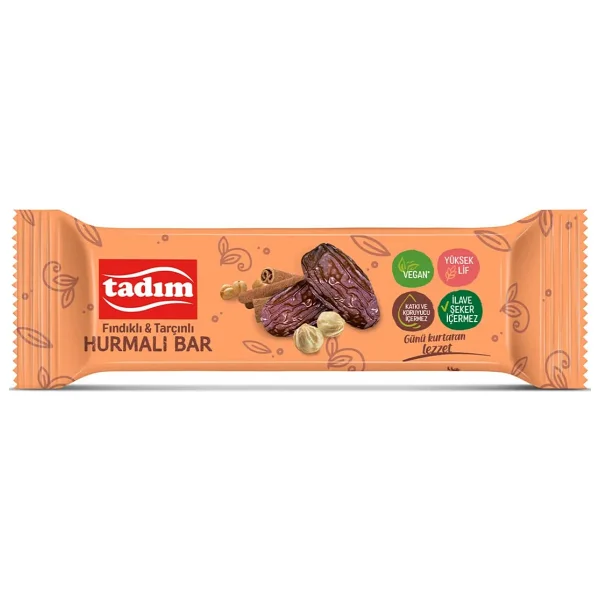 Tadım Hurmalı Bar Fındık&Tarçınlı 40 Gr x 40 Adet - Görsel 4