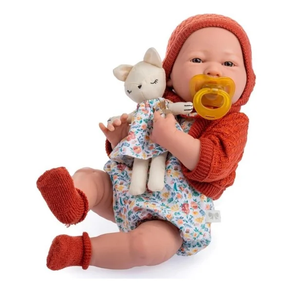 Berenguer Kiremit Hırka ve Kedili Oyuncak Bebek 38 cm - Görsel 2