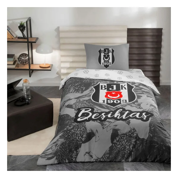 Taç Beşiktaş Kartal Lisanslı Tek Kişilik Nevresim Takımı - Görsel 4