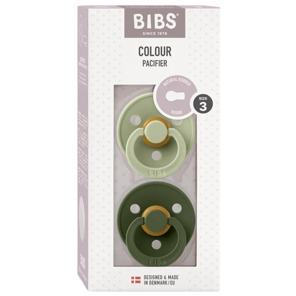 Bibs Colour Sage-Hunter Green 18 Ay+ İkili Kauçuk Emzik - Görsel 3