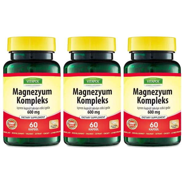 Vitapol Magnesium Complex 60 Kapsül 3 Adet - Görsel 3