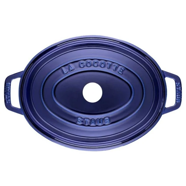 Staub La Cocotte Oval Koyu Mavi 29 cm Döküm Tencere - Görsel 2