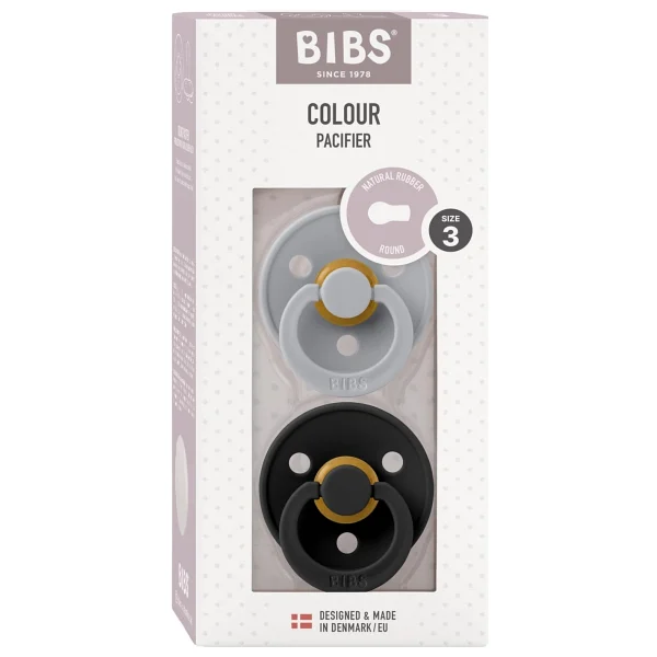 Bibs Colour Cloud-Black 18 Ay+ İkili Kauçuk Emzik - Görsel 2