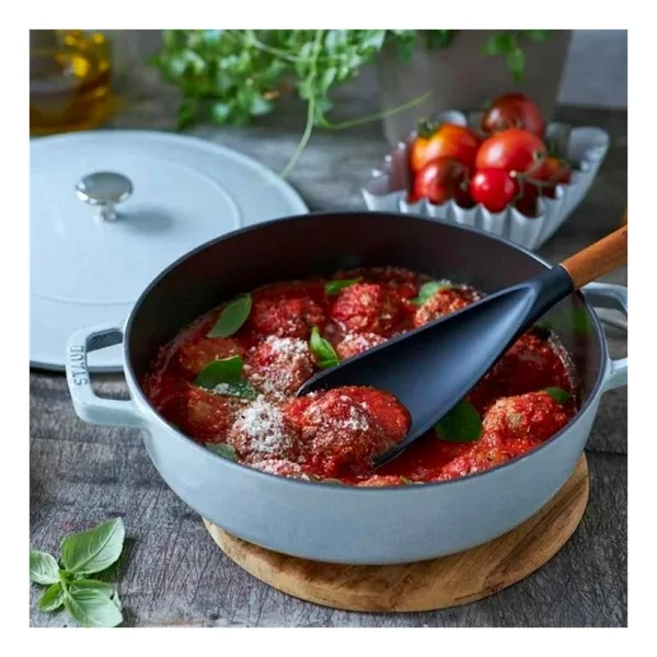 Staub La Cocotte Chistera Beyaz 24 cm Döküm Sote Tenceresi - Görsel 3