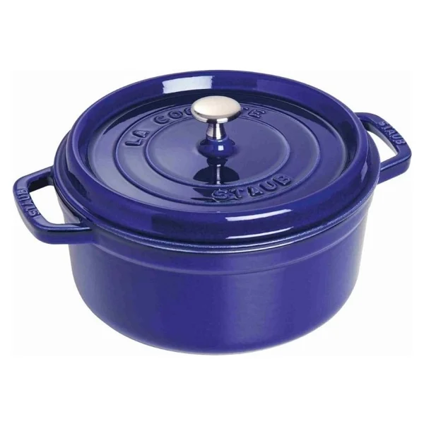 Staub La Cocotte Yuvarlak Koyu Mavi 24 cm Döküm Tencere - Görsel 6