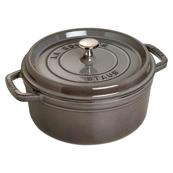 Staub La Cocotte Yuvarlak Grafit Gri 26 cm Döküm Tencere - Görsel 3