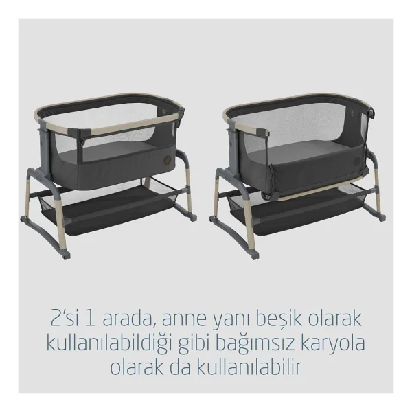 Maxi-Cosi Iora Air Beyond Graphite Anne Yanı Beşik - Görsel 4