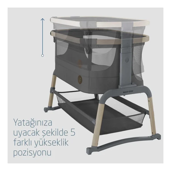 Maxi-Cosi Iora Air Beyond Graphite Anne Yanı Beşik - Görsel 5