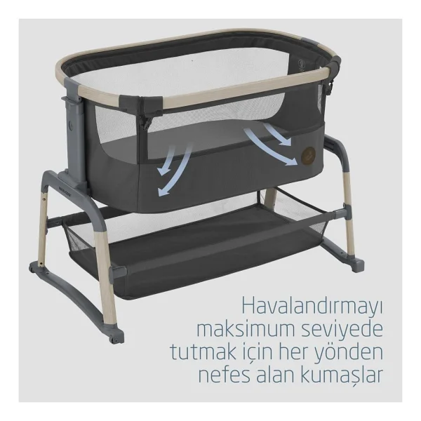 Maxi-Cosi Iora Air Beyond Graphite Anne Yanı Beşik - Görsel 9