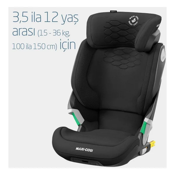 Maxi-Cosi Kore Pro I-Size 15-36 kg Oto Koltuğu Authentic Black - Görsel 3