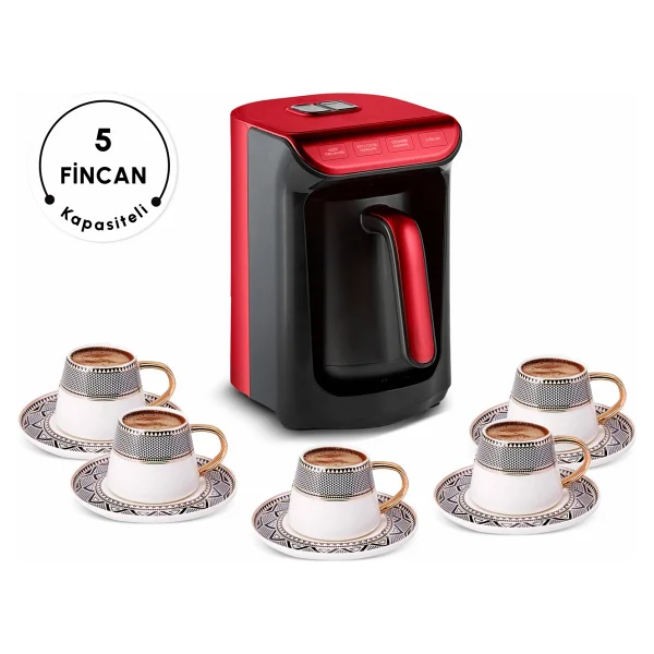 Karaca Hatır Köz Sütlü Imperial Red Türk Kahve Makinesi - Görsel 4