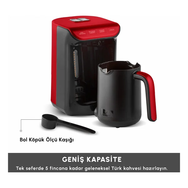 Karaca Hatır Köz Sütlü Imperial Red Türk Kahve Makinesi - Görsel 3