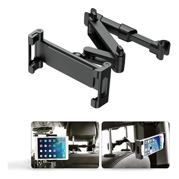 Cosmostech Araç Koltuk Arkası Tablet Telefon Tutucu 360 ° Dönen Uzayan Ayarlanabilir Stand - Görsel 3