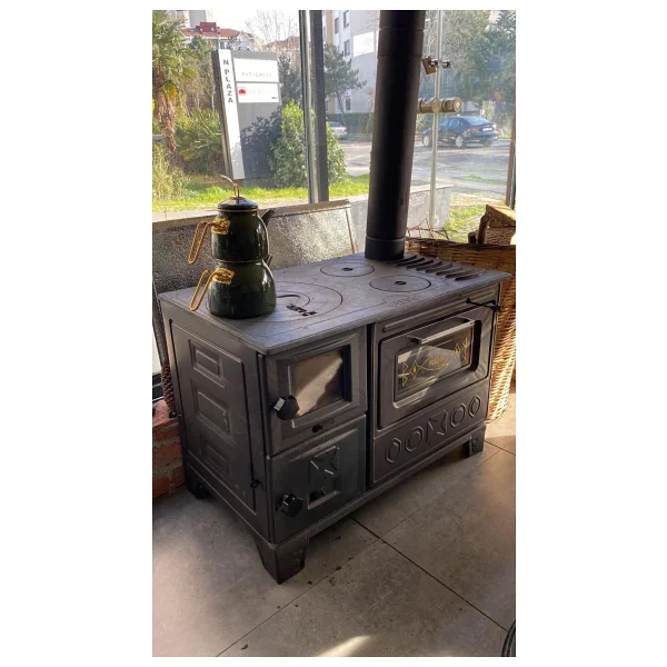 Dorello Odun Komur Sobası cm Fırınlı Mf 80 Model - Görsel 5