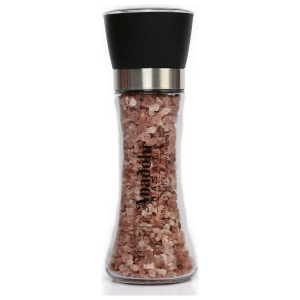 Anadolu Hasat Himalaya Kristal Kaya Tuzu (Granül) 3 Adet 500GR+TUZ Değirmeni 200GR - 1,5 kg - Görsel 3