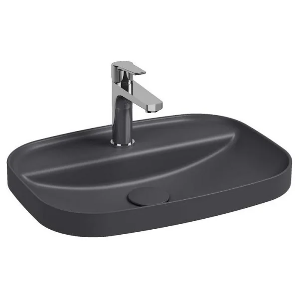 İsvea Infinity Inset 55 cm Antrasit Delikli Lavabo - Görsel 4