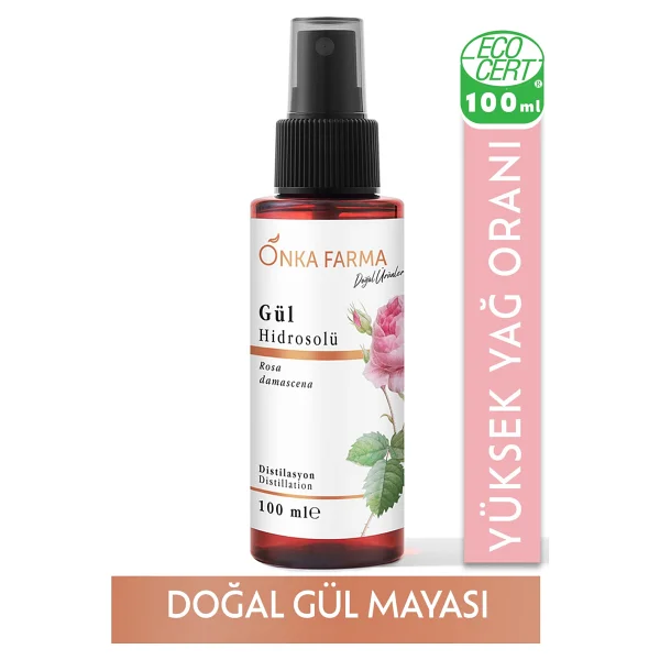 Onka Farma Gül Mayası - Suyu - Hidrosolü Tonik Yağı Alınmamış Doğal İçerik 100 ml - Görsel 10