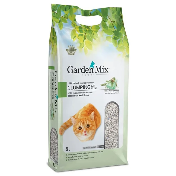 Gardenmix 5 lt İnce Taneli Bentonit Kedi Kumu - Görsel 4