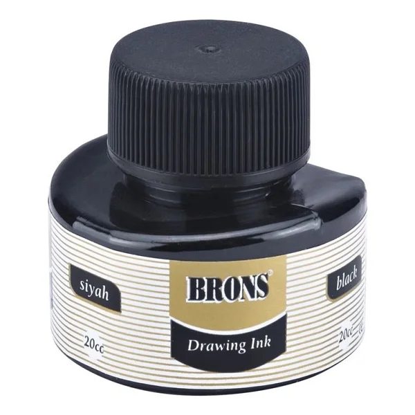 Brons BR-317 20 cc Siyah Çini Mürekkebi - Görsel 2