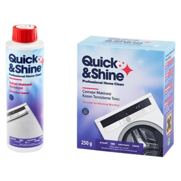 Quick&Shine Süper 2'li Çamaşır ve Bulaşık Makinesi Temizleyici - Görsel 2