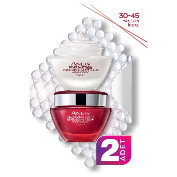 Avon Anew Reversalist Gündüz Kremi SPF25 50ml + Anew Reversalist Gece Kremi 50ml Seti - Görsel 6
