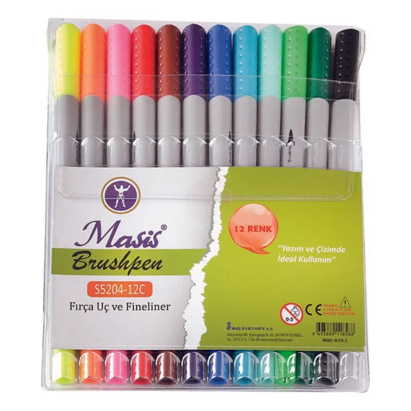 Masis Metalik Fosforlu Kalem 4'lü + Masis Çift Uçlu Kalem 12'li - Görsel 4