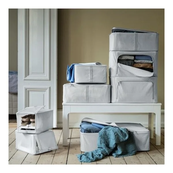 IKEA Hemmafıxare Saklama Kutusu, Beyaz-gri - Görsel 5