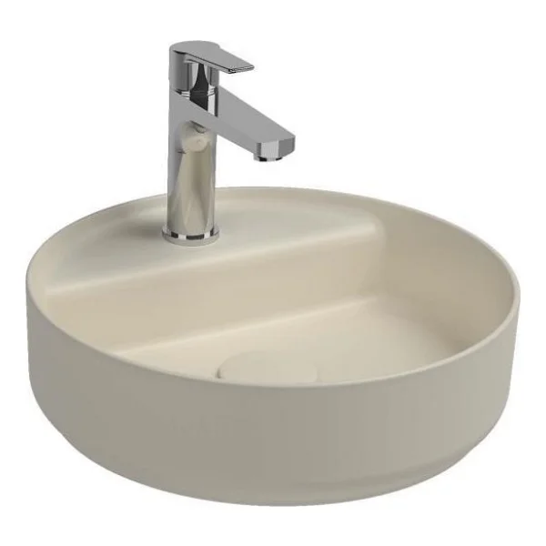 İsvea Infinity 42 cm Fildişi Tezgah Üstü Lavabo - Görsel 2