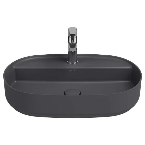 İsvea Infinity 60 cm Antrasit Tezgah Üstü Çanak Lavabo - Görsel 5