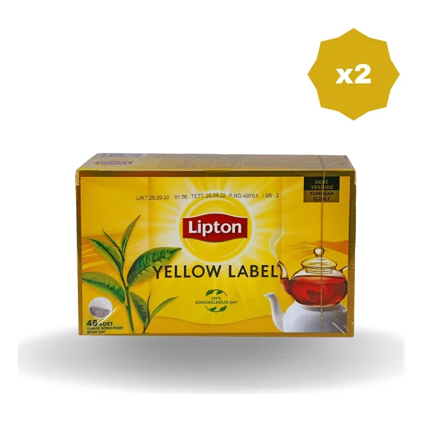 Lipton Yellow Label 3,2 gr 48'li Demlik Poşet Çay - Görsel 2