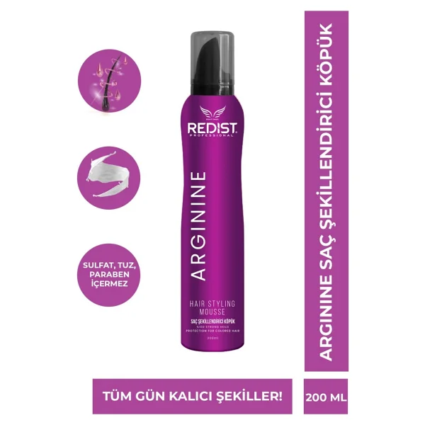 Redist Arginine 200 ml Saç Şekillendirici Köpük - Görsel 4